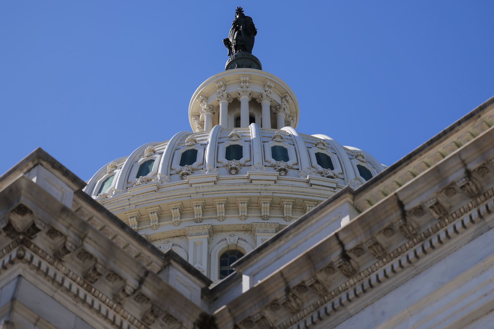 The U.S. Capitol building is seen on March 09, 2026 in Washington, DC. U.S. Senators return to Capitol Hill while the House of Representatives is out of session this week. (Photo by Heather Diehl/Getty Images)