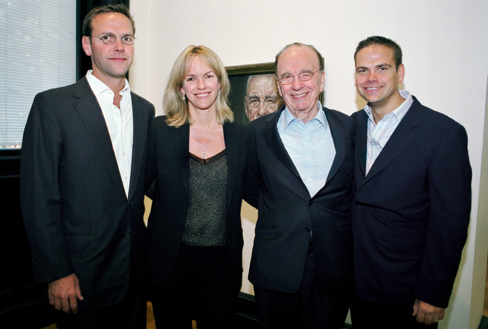 James Murdoch, Elisabeth Murdoch, Rupert Murdoch and Lachlan Murdoch (Tom Stoddart/Getty Images)