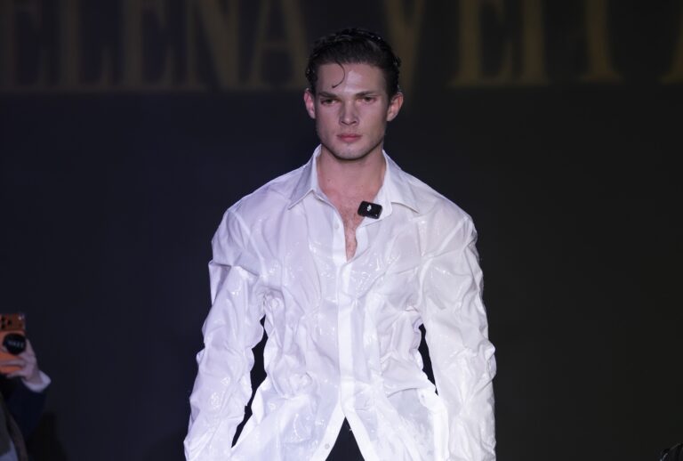 Clavicular walks the runway during New York Fashion Week (Victor VIRGILE/Gamma-Rapho via Getty Images)