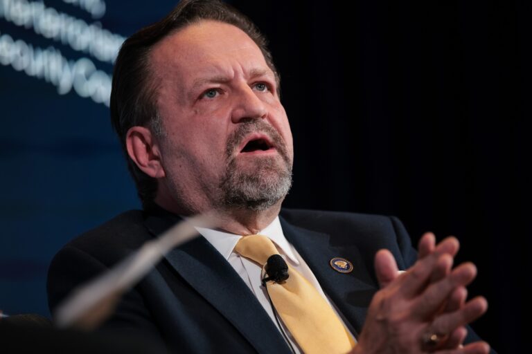 Deputy Assistant to the President and Senior Director for Counter Terrorism, National Security Council Sebastian Gorka looks on during the Semafor World Economy Summit 2025 at Conrad Washington on April 23, 2025 in Washington, DC. The Summit, held from April 23-25, gathers CEOs, government officials, financial leaders, and more for conversations on the state of the global economy. (Photo by Kayla Bartkowski/Getty Images)
