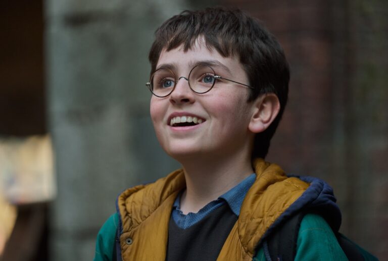Dominic McLaughlin as Harry Potter (Aidan Monaghan/HBO)