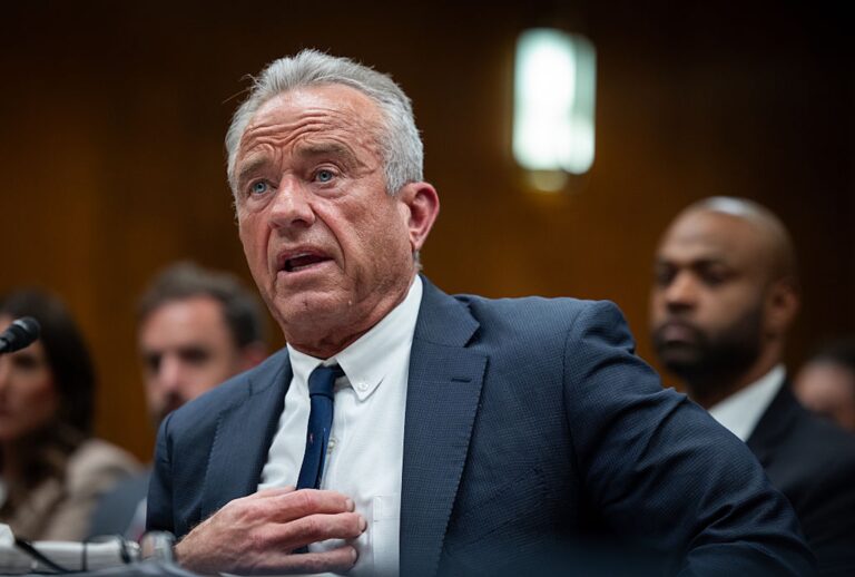 Health and Human Services Secretary Robert F. Kennedy Jr. has declined responsibility for the nation's worst measles outbreak in decades (Nathan Posner/Anadolu via Getty Images)