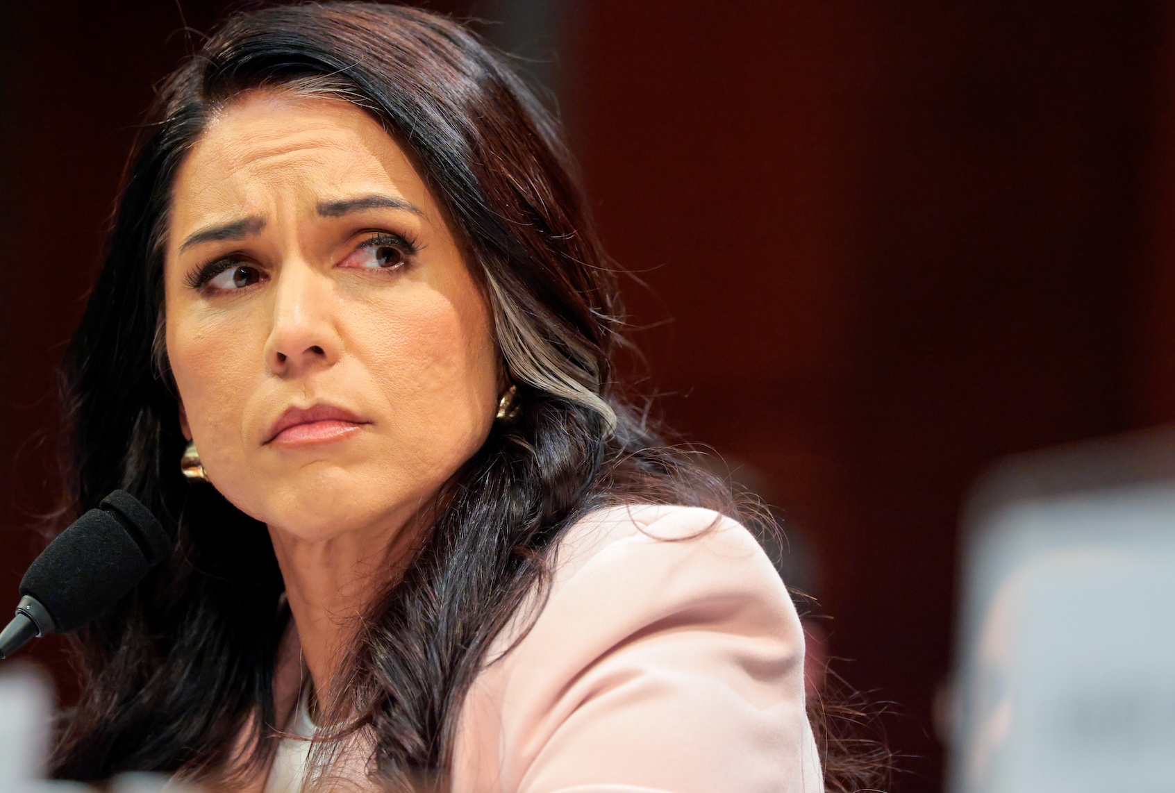 Director of National Intelligence Tulsi Gabbard testifies during a House Select Intelligence Committee hearing on March 19, 2026 in Washington, DC. (Photo by Heather Diehl/Getty Images)