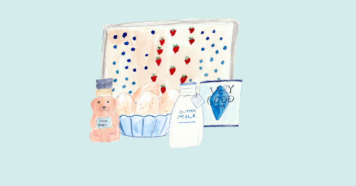 Bread pudding ingredients (Ashlie Stevens)