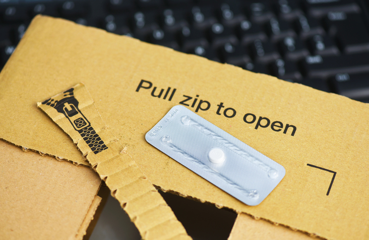 With the rise of telehealth, more prescriptions are arriving by mail, often from out-of-state pharmacies. Some states want to restrict those packages of medication associated with abortion care. (Peter Dazeley / Getty Images)