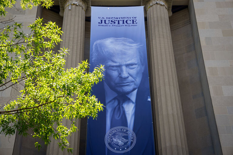 Trump's DOJ is creating a fund to compensate claimants who feel unjustly politically attacked. Trump allies and January 6 rioters are among the potential claimants. (Andrew Harnik / Getty Images)