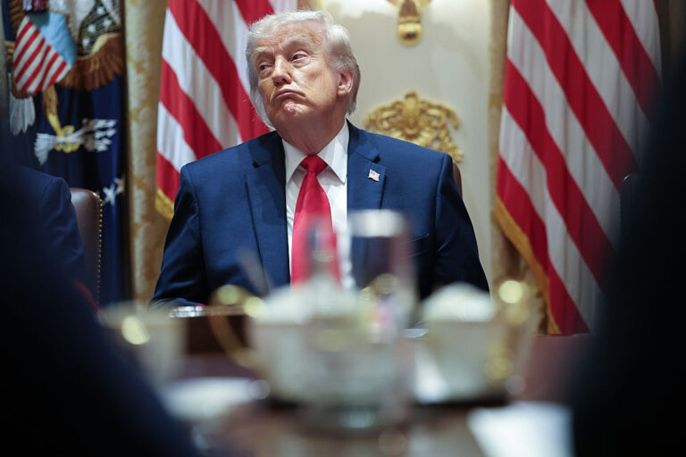 President Trump in another meeting following his most recent medical exam. His team released a memo of the full report with glowing results. Trump claims his cognitive tests prove his "extreme intelligence". Doctors and medical science disagree. (WIn McNamee / Getty Images)