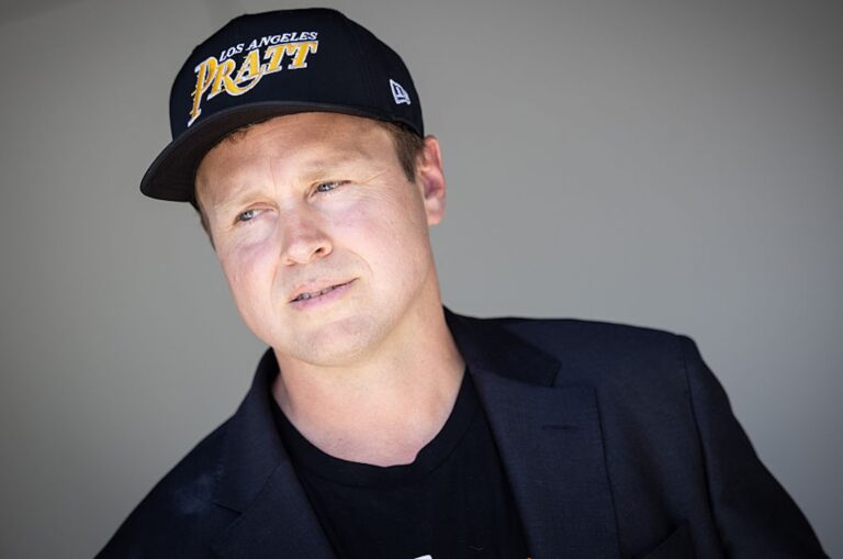 Reality television star Spencer Pratt is rising in the Los Angeles mayoral election polls — and is reportedly filming a reality series around his campaign (Etienne Laurent / Los Angeles Times via Getty Images)