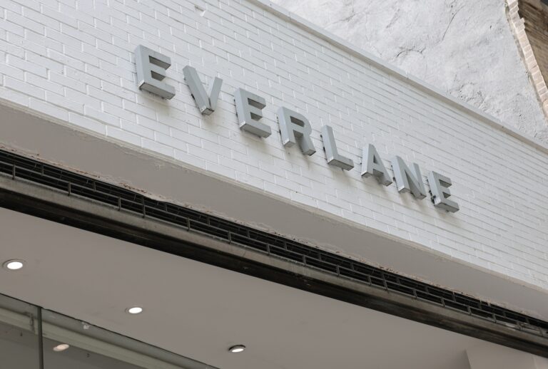 Everlane, a U.S. retailer branded as sustainable, was purchased by the online retailer Shein according to Everlane’s chief executive Alfred Chang. The company would not say how much it was sold for. (Photo by Michael M. Santiago/Getty Images)