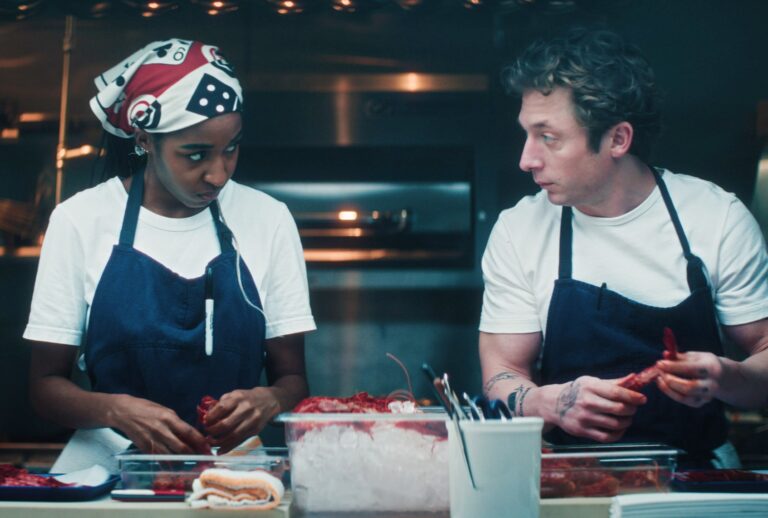 Ayo Edebiri as Sydney Adamu, Jeremy Allen White as Carmen "Carmy" Berzatto. Credit: FX (Copyright, 2026, FX. All Rights Reserved)