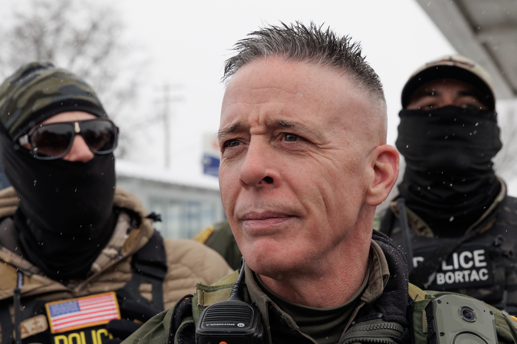 Customs and Border Patrol Commander Greg Bovino in Minneapolis, Jan. 21, 2026. (Madison Thorn/Anadolu via Getty Images)