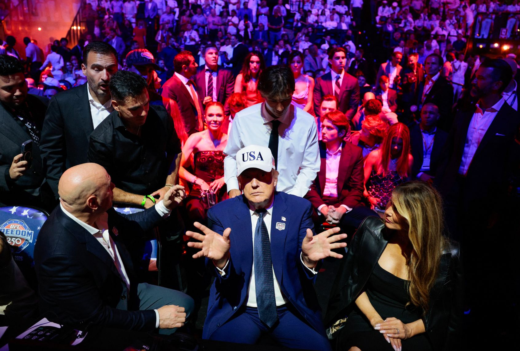 Trump’s UFC birthday bash is a gift to his billionaire friends