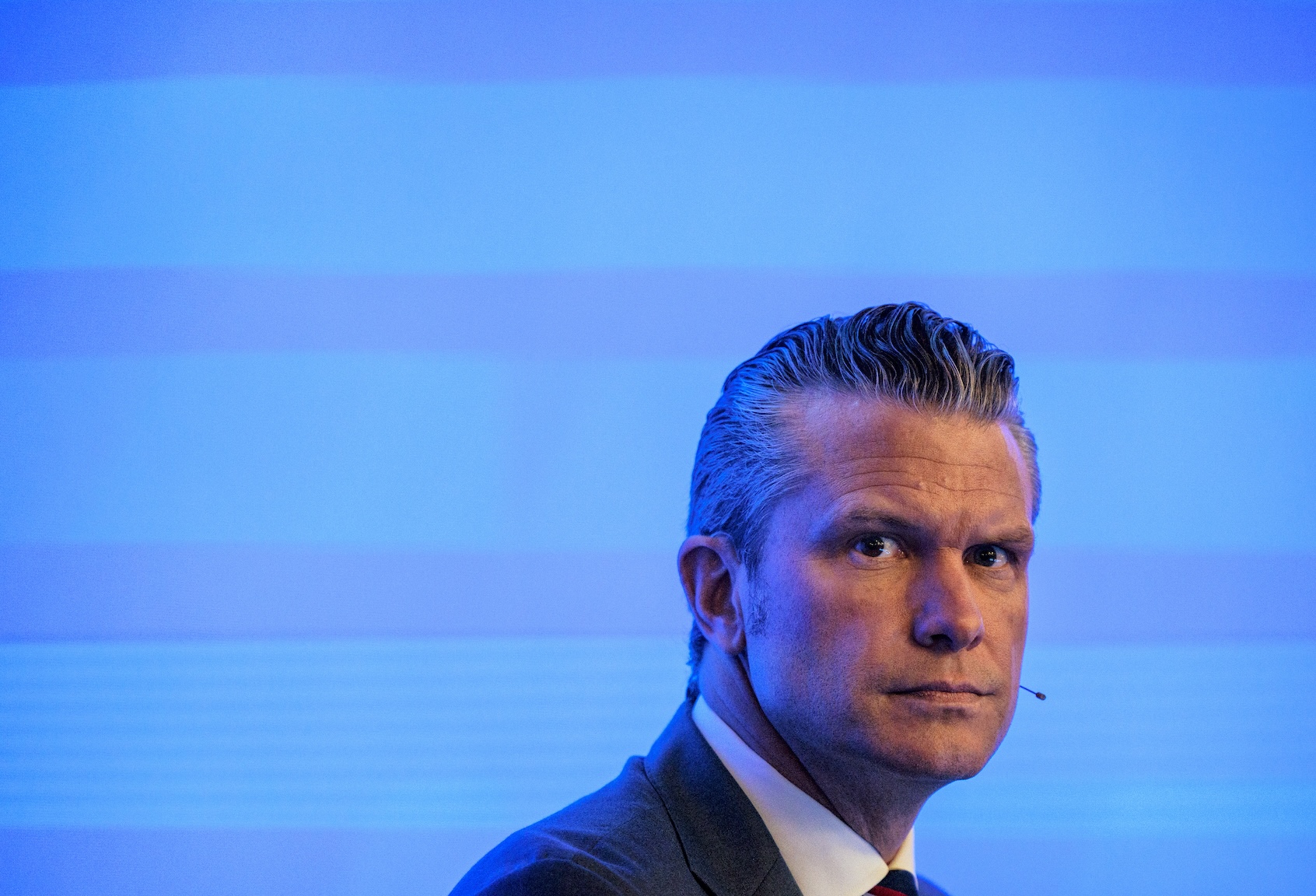 Secretary of Defense Pete Hegseth on May 30, 2026 in Singapore. (Photo by Ezra Acayan/Getty Images)