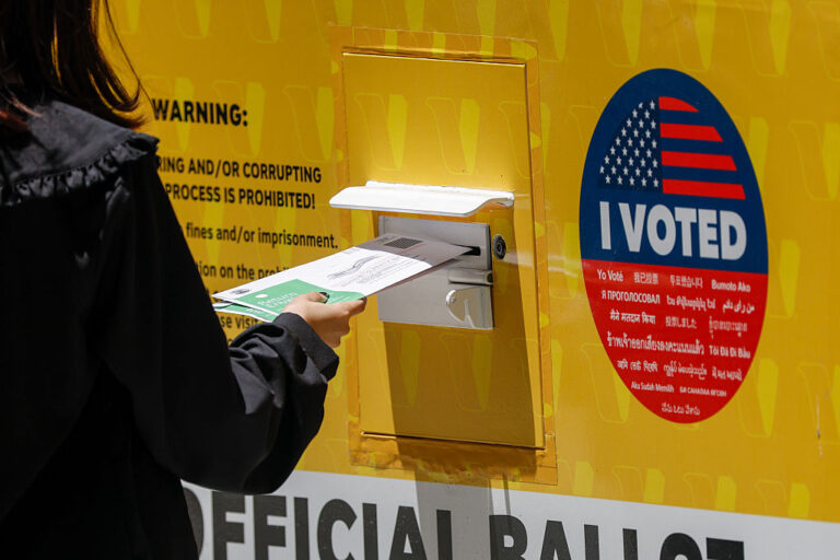 A Trump executive order to limit mail-in ballots just hit a roadblock as a federal court ruled against the administration to enforce the order. But there's still four months until the midterms. (Ronaldo Bolaños / Getty Images)