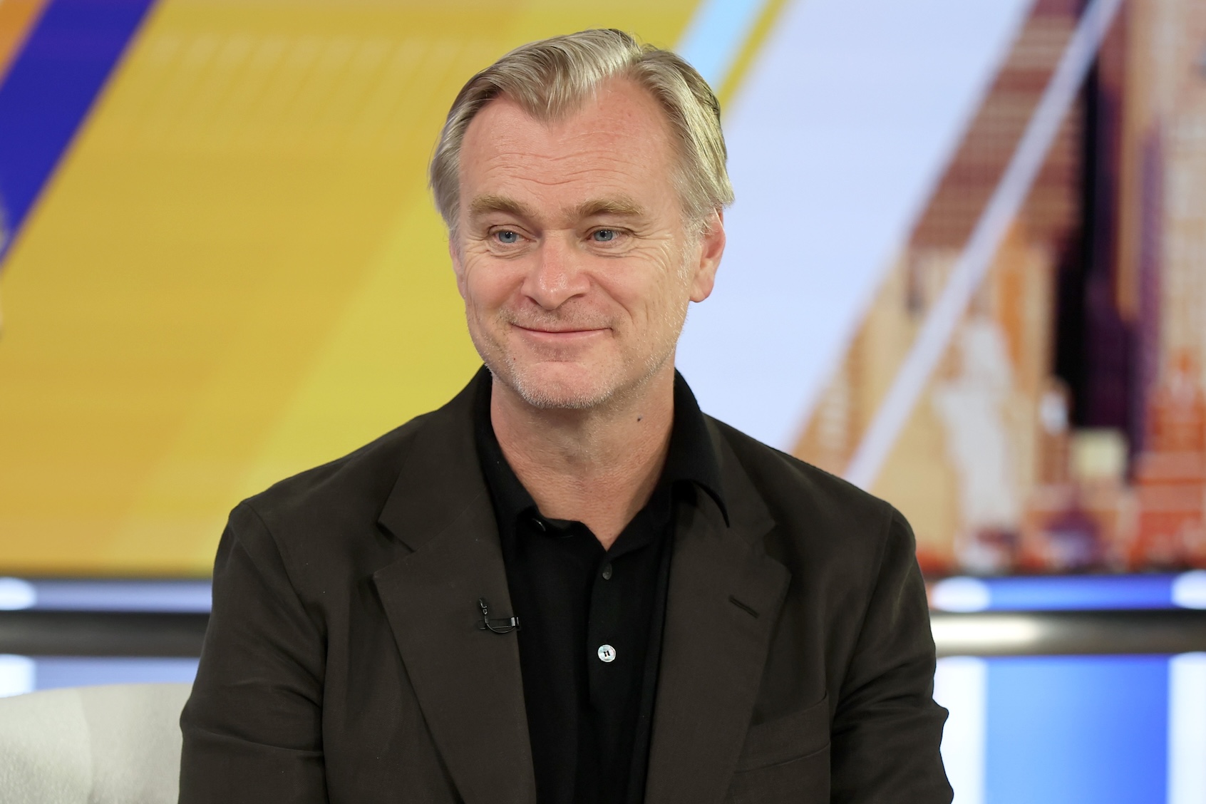 Christopher Nolan visits "Fox & Friends" at Fox News Channel Studios on July 16, 2026 in New York City. (Photo by Dominik Bindl/Getty Images)