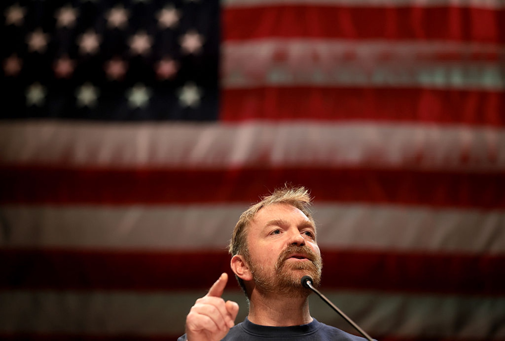 Graham Platner withdrew from the Maine Senate race following an allegation of sexual assault from a former partner (Joe Raedle/Getty Images)