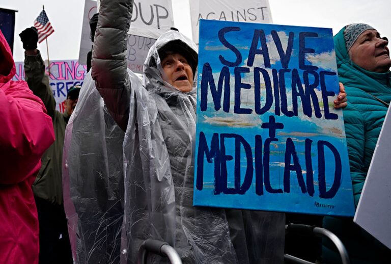 Seniors are often on the front lines of anti-Trump protests (Ryan Caron King/Connecticut Public via Getty Images)