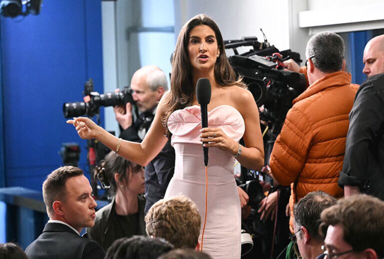 CNN's chief White House correspondent and anchor Kaitlan Collins on the job at the White House following a shooting incident at the White House Correspondents’ Dinner on April 25, 2026.