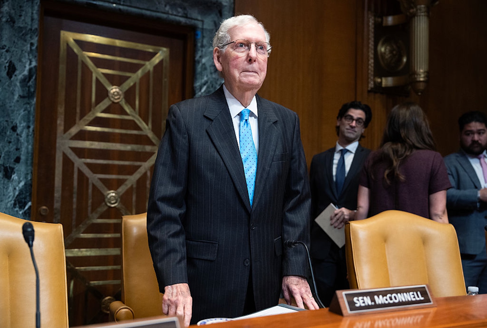 GOP Sen. Mitch McConnell of Kentucky (Tom Williams/CQ-Roll Call, Inc via Getty Images)