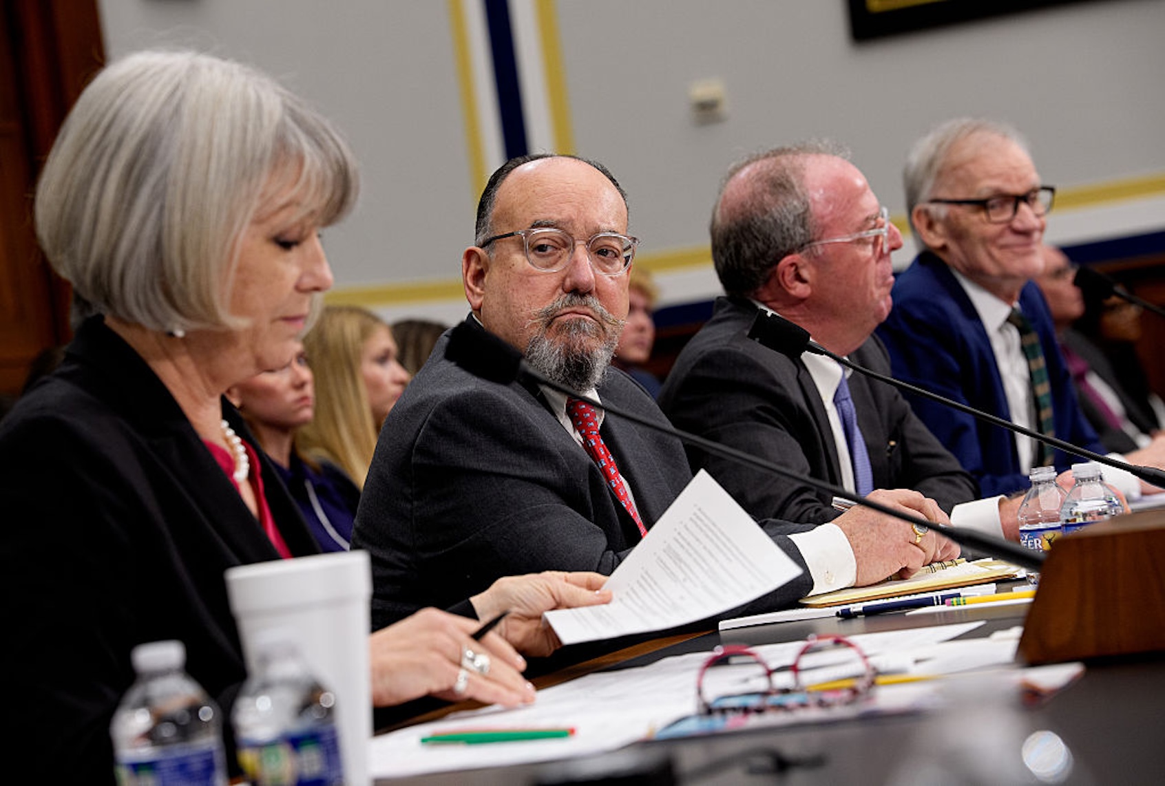 Anthea Hartig, director of the Smithsonian's National Museum of American History, faced criticism from Heritage Foundation fellow Mike Gonzalez and House Republicans at a congressional hearing (Andrew Harnik/Getty Images)