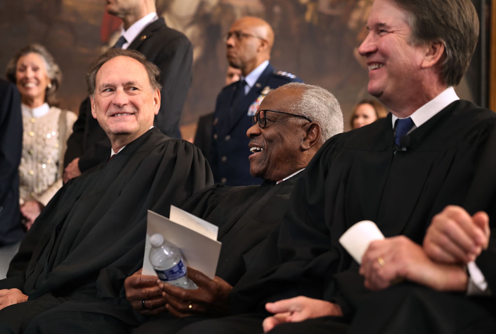 Supreme Court Justices Samuel Alito, Clarence Thomas and Brett Kavanaugh (Chip Somodevilla/Getty Images)
