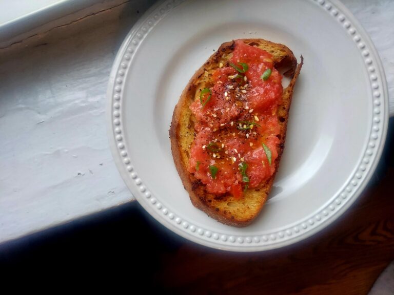 Miso-butter tomato toast (Ashlie Stevens )