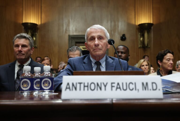 Former NIH Director Anthony Fauci testifies before the Senate Homeland Security and Governmental Affairs Committee hearing on July 29, 2026 in Washington, DC. (Kevin Dietsch/Getty Images)