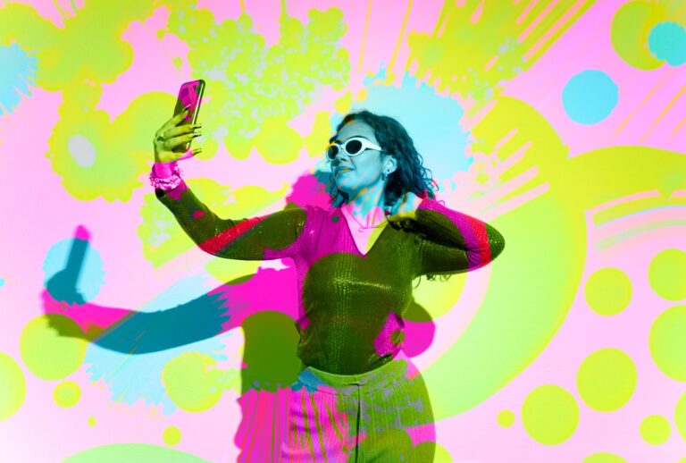 An influencer doing her thing (Francesco Carta fotografo/Getty Images)