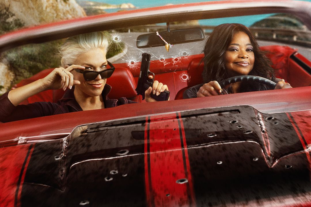Hannah Waddingham and Octavia Spencer in "Ride or Die" (Amazon Prime Video)