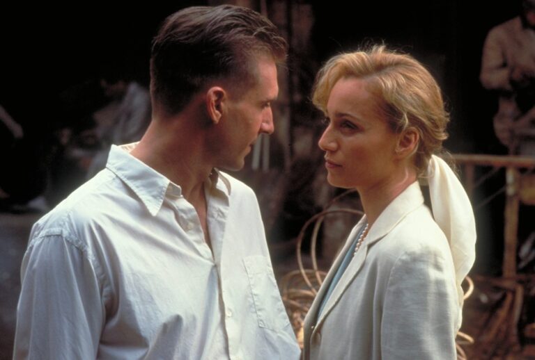 Ralph Fiennes and Kristin Scott Thomas in "The English Patient" (Miramax)