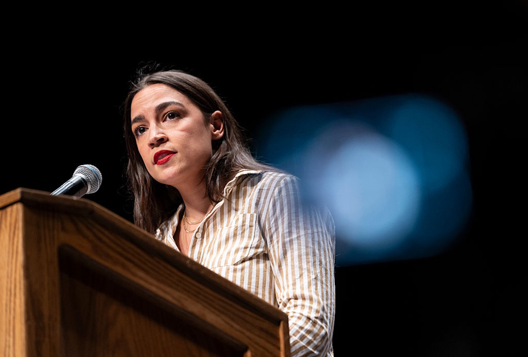 Rep. Alexandria Ocasio-Cortez, D-N.Y., has attracted criticism for freezing her eggs from MAGA influencers who have promoted raising America's birthrate (Sarah Rice/Getty Images)