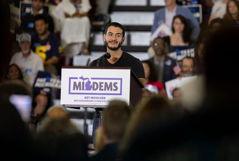 Dr. Abdul El-Sayed, Michigan's Democratic Senate nominee, is seeking to bring the party together in the wake of a divisive primary (Bill Pugliano/Getty Images)