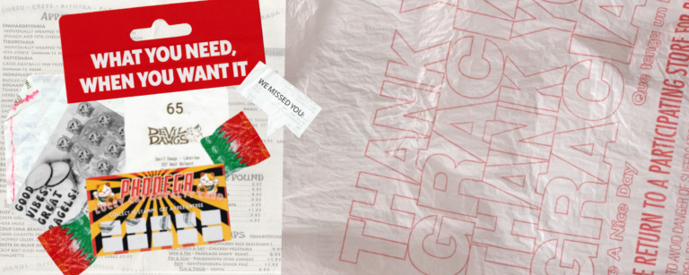 A collage of restaurant loyalty cards and receipts (Ashlie Stevens)
