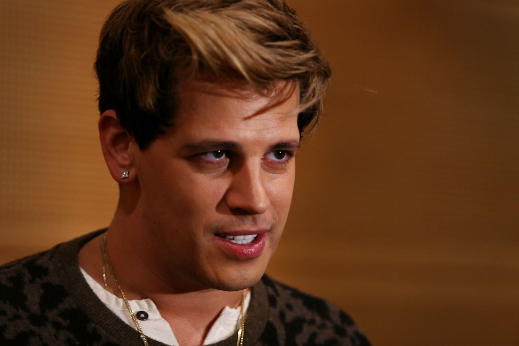 Once dubbed the "Most Fabulous Supervillain on the Internet", Milo Yiannopoulos' own words on immigration crackdown in the U.S. have caught up with him — a British citizen overstaying his visa. (Lisa Maree Williams / Getty Images)