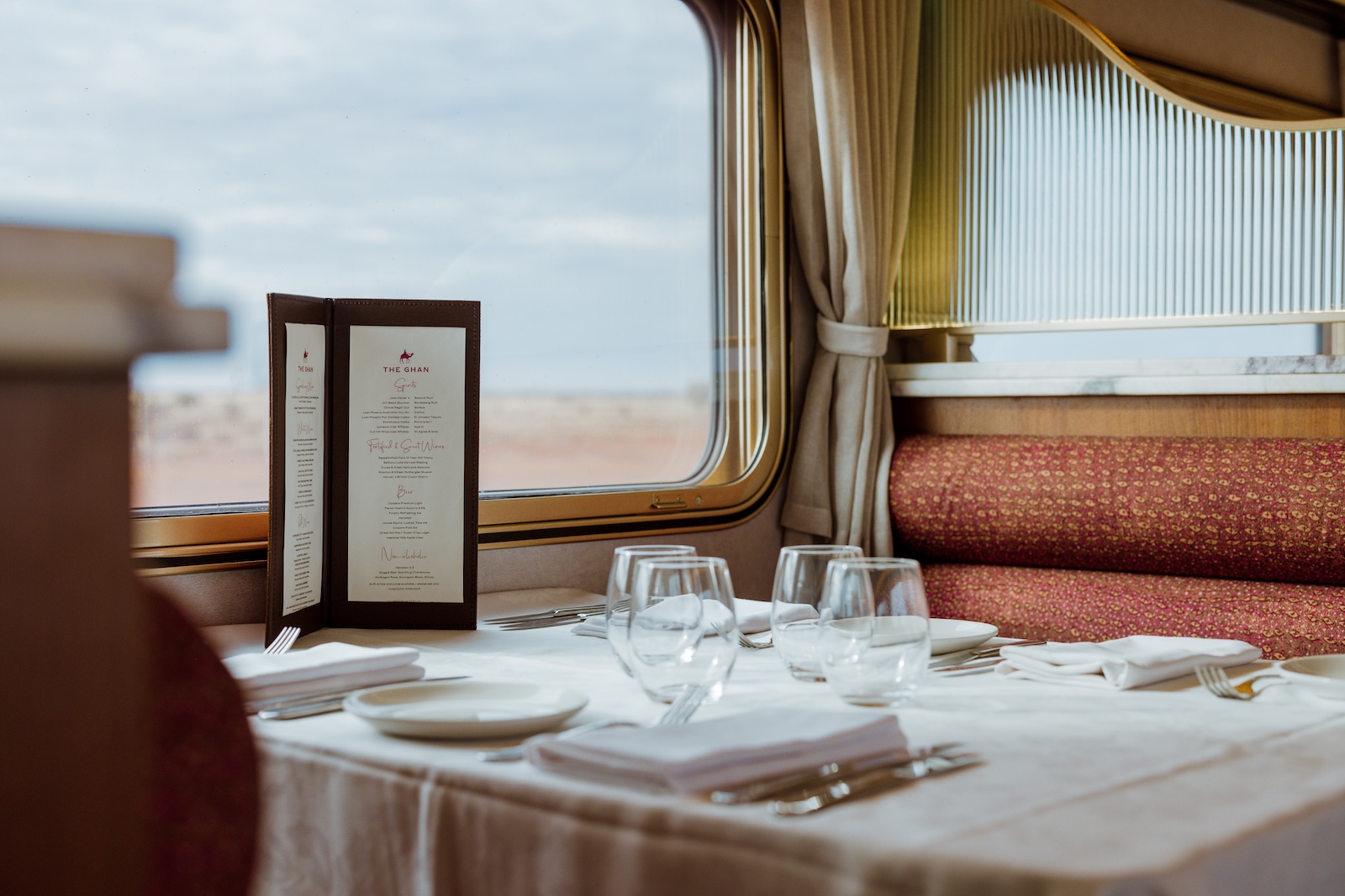 Crocodile dumplings and kangaroo on a train Down Under