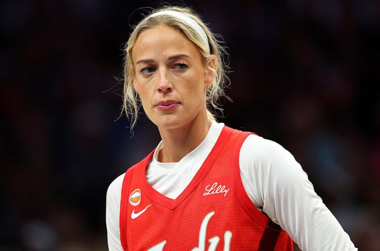 In a recent interview WNBA player Sophie Cunningham said she opposed trans women in sports (David Berding/Getty Images)