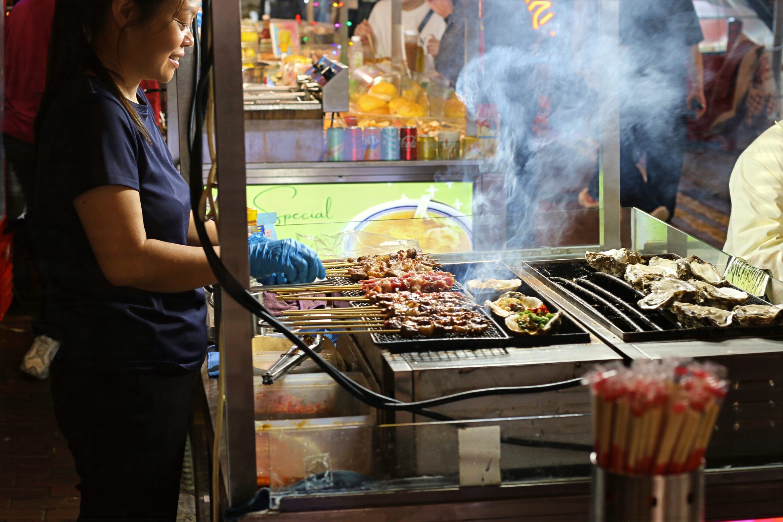 Hong Kong street food moved indoors