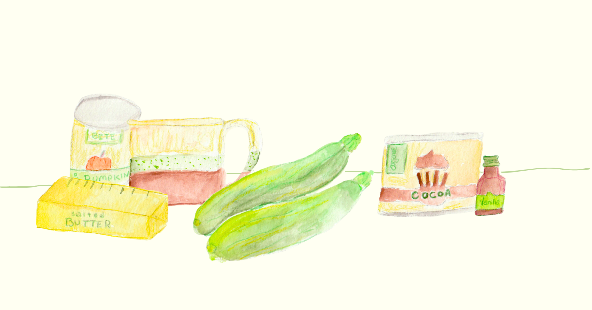 A brownie-muffin for zucchini season