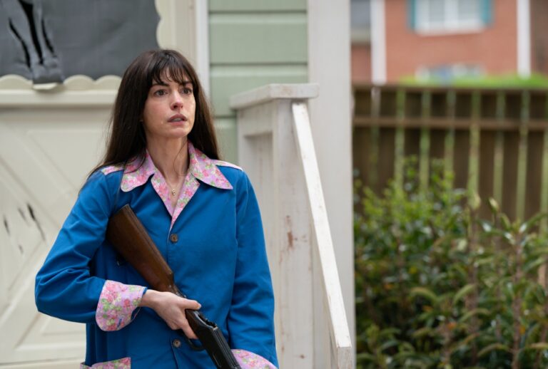 Anne Hathaway in "The End of Oak Street" (Daniel McFadden/Warner Bros. Pictures)