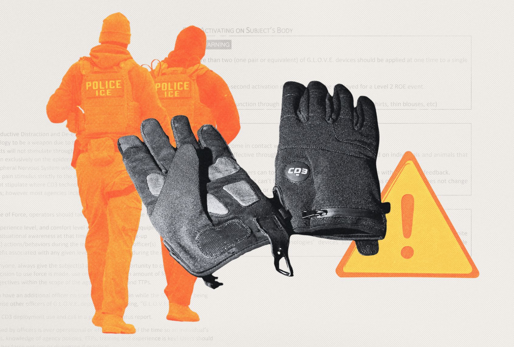 (Illustration by Salon / Getty Images / John Moore / Nikos Frazier / Omaha World-Herald / Compliant Technologies Manual)