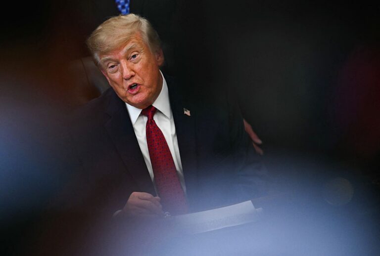 President Donald Trump speaks in the Oval Office on Sept. 30, 2026. (Kent NISHIMURA / AFP via Getty Images)