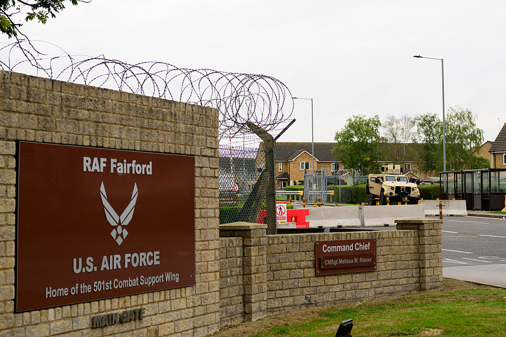 Five arrested near UK-US base in Iran terror probe