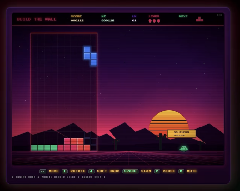 Arcade.gov now directs users to the White House's online game site where familiar games are given a distinctly MAGA refurbishment. (Screenshot / WhiteHouse)