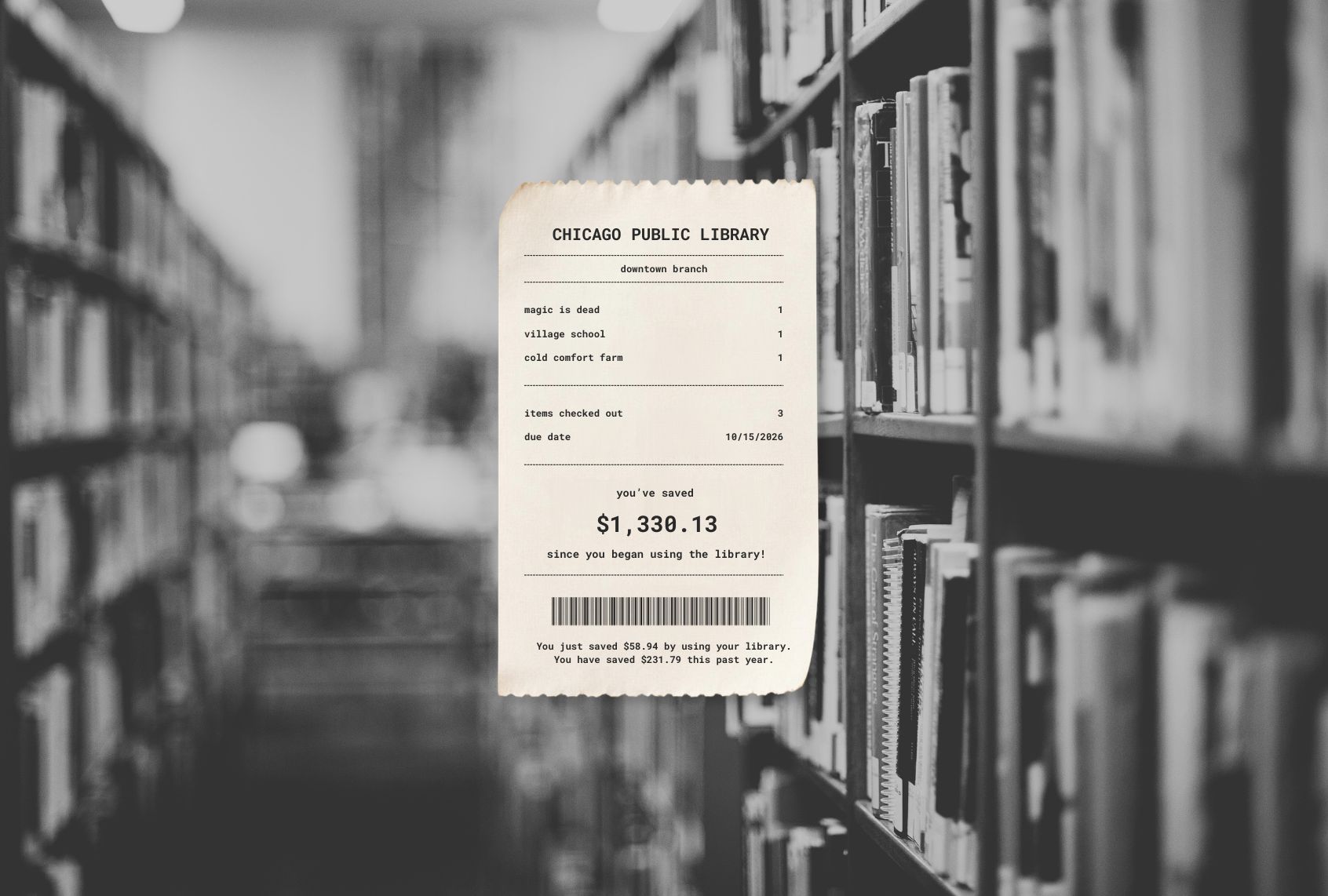 My library card has saved me $1,330 — and I want more