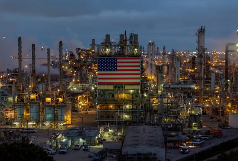 Marathon Petroleum Corp's Los Angeles Refinery, one of the largest oil refineries in the North America on March 10, 2026. (Photo by David McNew/Getty Images)
