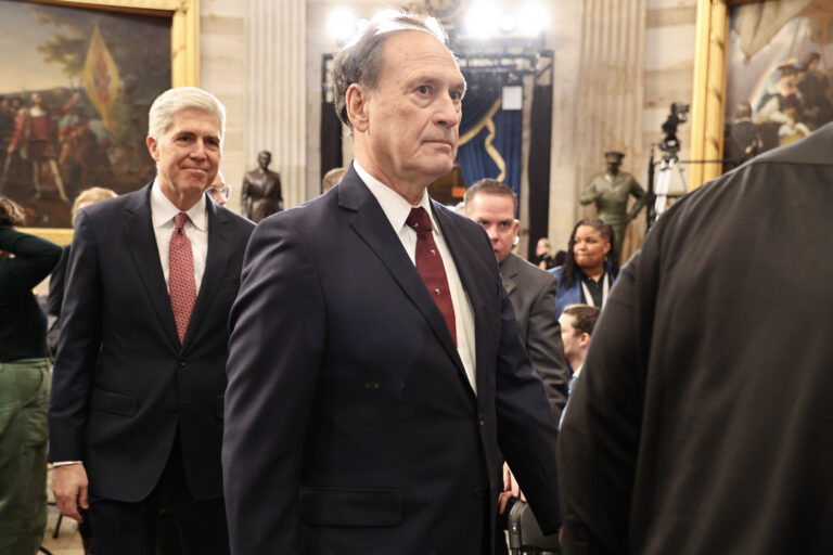 Associate Supreme Court Justice Samuel Alito Jr. attends inauguration ceremonies in the Rotunda of the U.S. Capitol on January 20, 2025 in Washington, DC. (Photo by Chip Somodevilla/Getty Images)