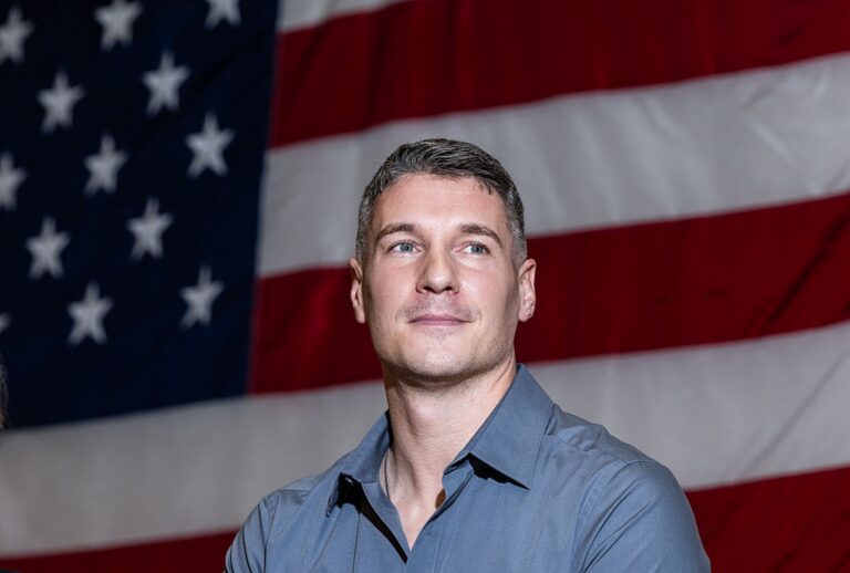 Congressional candidate Chris Gallant at the NAACP Huntington Meet the Candidates Night held in Huntington Station, New York, on Oct. 15, 2026. (Steve Pfost/Newsday RM via Getty Images)