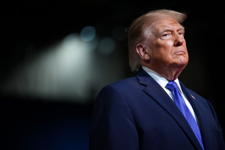 Donald Trump arrives at a campaign rally in Rock Hill, South Carolina, Oct. 29, 2026. (Andrew Harnik/Getty Images)
