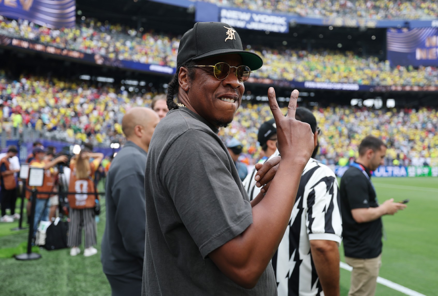 Jay-Z attends the FIFA World Cup 2026 (Al Bello/Getty Images)