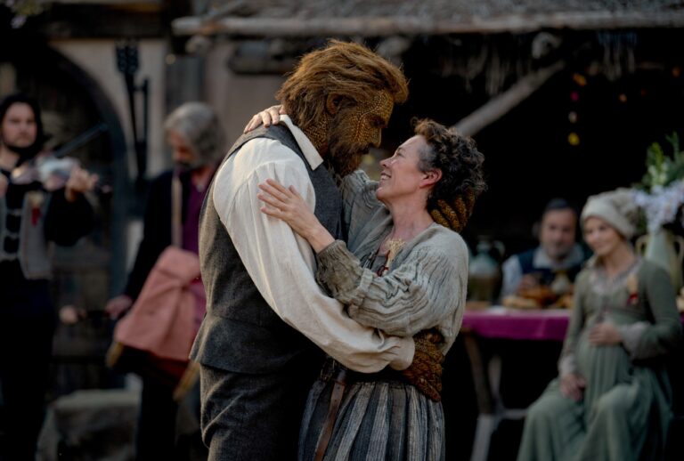 Alexander Skarsgård and Olivia Colman in "Wicker" (Black Bear Pictures)